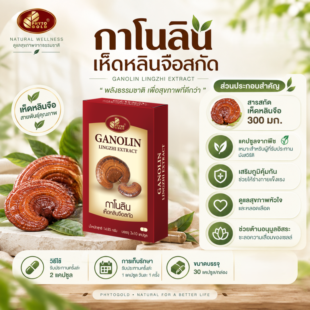 1-1 (1)-12 กาโนลิน เห็ดหลินจือสกัด - Image 1